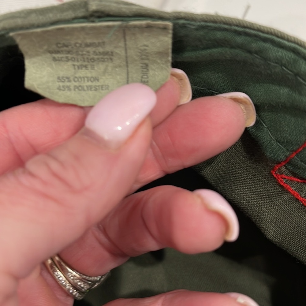 Army Green Distressed Hat - Picture 6 of 7